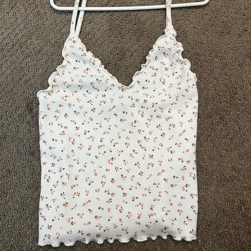 floral brandy melville tank top
